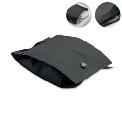 Bolsa de compresión al vacío negra con válvula unidireccional y asa superior